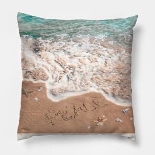 Peaceful Ocean Shoreline Pillow