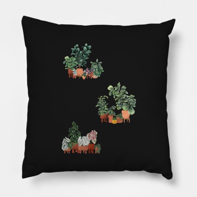 House Plants Pillow by gusstvaraonica