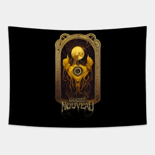 Occult Nouveau - The Uncanny Beholder of Astral Visions Tapestry