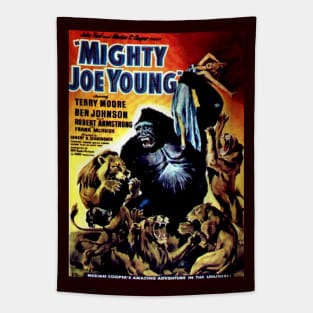 Classic Kaiju Monster Movie Poster - Mighty Joe Young Tapestry