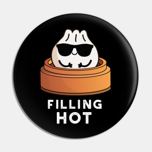 Filling Hot Cute Dumpling Pun Pin
