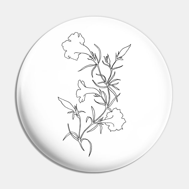 Flower Vine Pin by themintgardener