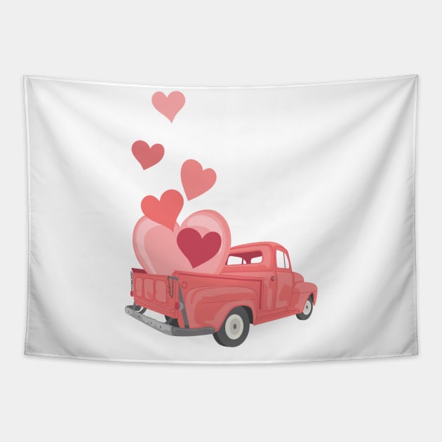 Love Truck Tapestry by SWON Design