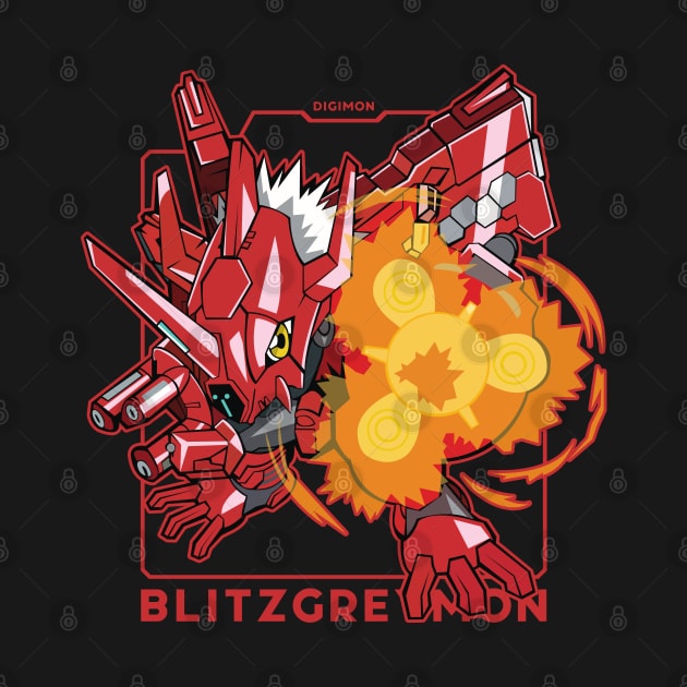 digimon chibi blitzgreymon by DeeMON