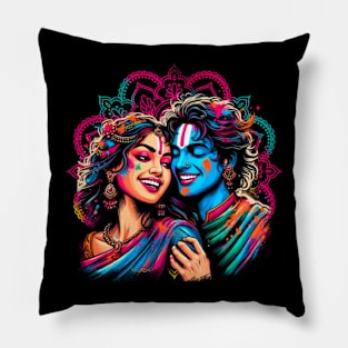 T shirt for Happy Holi festival celebration 12 Pillow