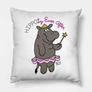 "Hippoly Ever After" Heather the Hippo Pillow