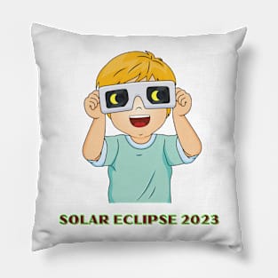 solar eclipse 2023 Pillow