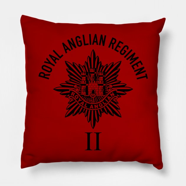 2 Royal Anglian Regiment Pillow by TCP