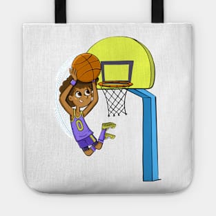 young basketball player in an attractive jump Tote