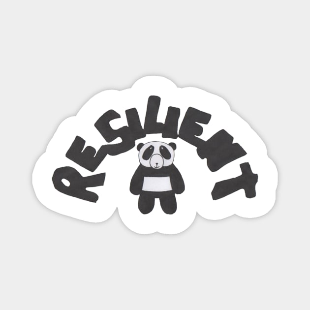 Resilient Panda! Magnet by krisevansart