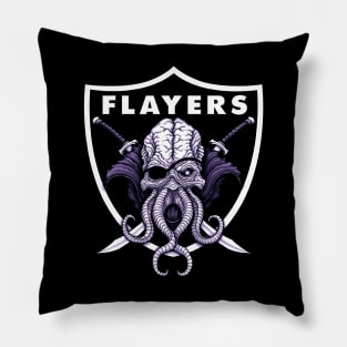 Flayers Team (Black Print) Pillow