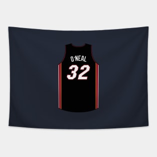 Shaquille O Neal Miami Jersey Qiangy Tapestry