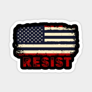 American Flag Resist Magnet