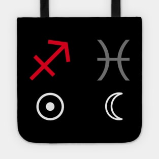 Sagittarius Sun Pisces Moon Zodiac Sign Tote