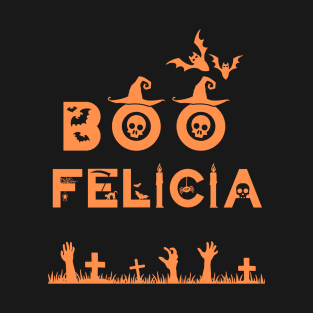 Funny Gifts for Halloween Boo Felicia T-Shirt