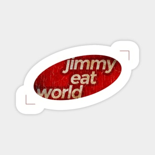 Jimmy Eat World - simple red elips vintage Magnet