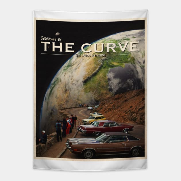 THE CURVE POSTCARD. Tapestry by LFHCS