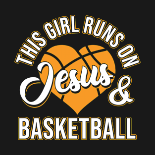 Girl Jesus And Basketball T-Shirt