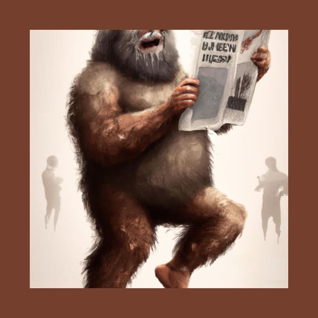 Bigfoot Enjoys Seeing His Name in Print by Star Scrunch