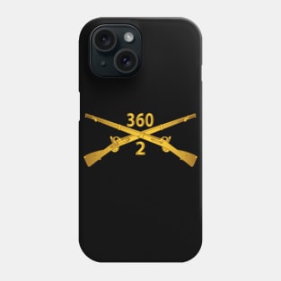 2nd Bn 360th Infantry Regt - Infantry Br wo Txt X 300 Phone Case