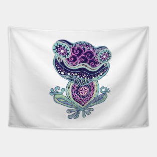 Namaste Frog Tapestry