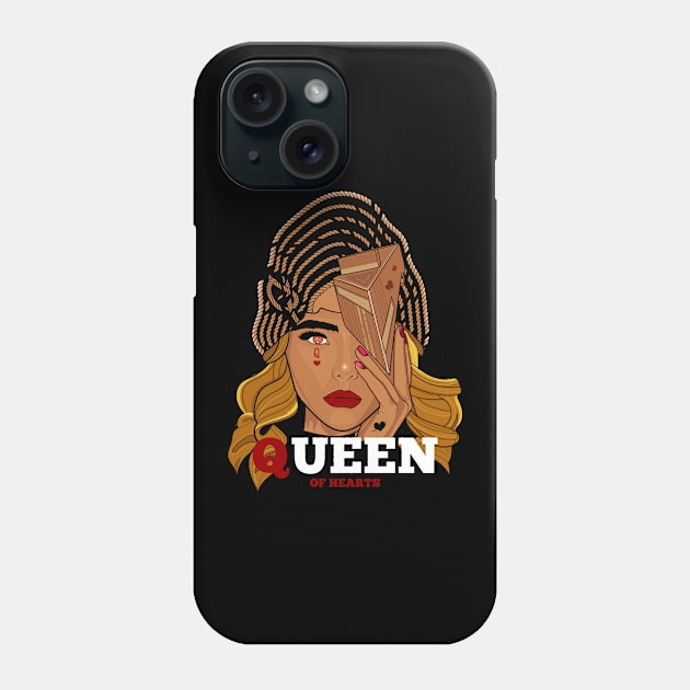 Queen Of Hearts Phone Case by Frajtgorski