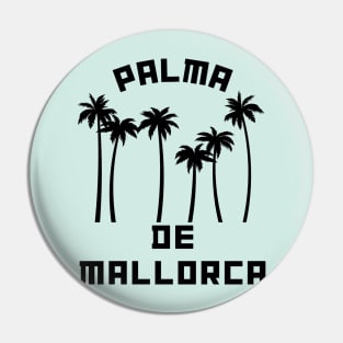 Palma de Mallorca Spain Black text Pin