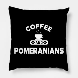 Pomeranian Dog - Coffee and pomeranians Pillow