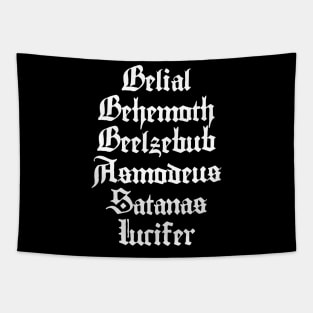 Ghost - Belial Behemoth Beelzebub Asmodeus Satanas Lucifer Tapestry