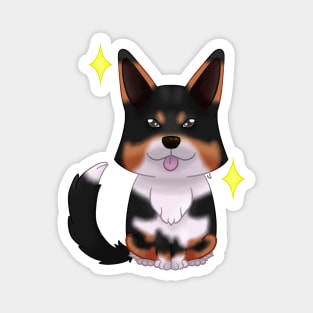 Black and tan Cardigan corgi Magnet