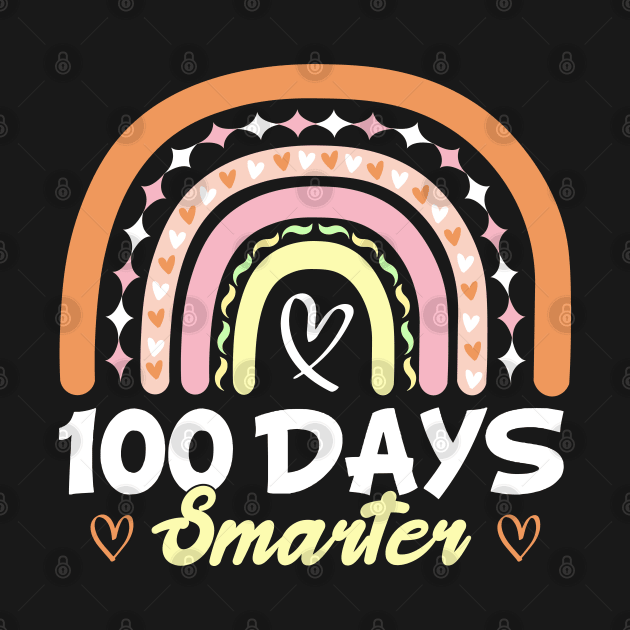 100 Days Smarter Gift For Kids Students And Teacher by SbeenShirts