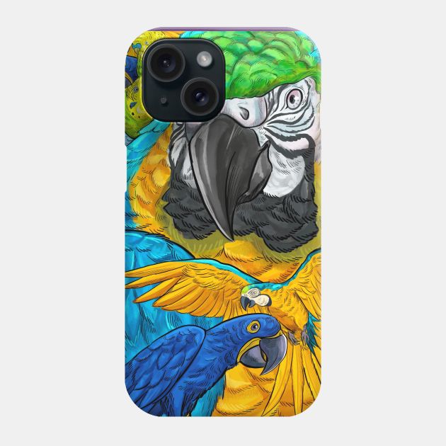 Parrots Phone Case by Cari.boou