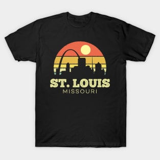 Now Boarding Retro St. Louis Stripes Kids T-Shirt
