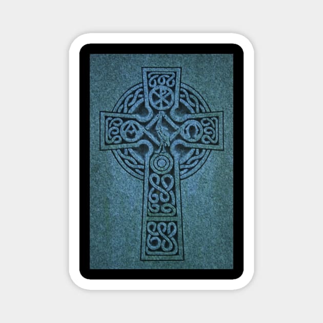 Irish Celtic Cross Magnet by Key2MyArt