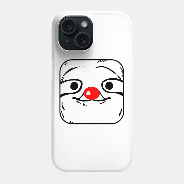 Red Nose Sloth 2022 Phone Case by Boo Face Designs