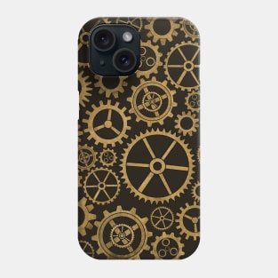 SteamPunk Golden Gears Phone Case