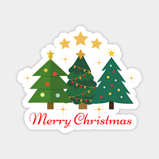 Merry Christmas Tree Magnet