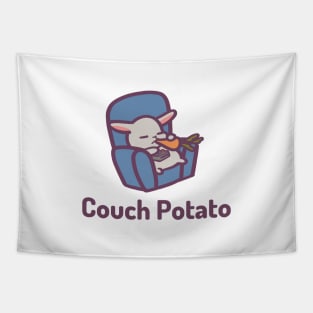 Couch Potato Cute Bunny Tapestry