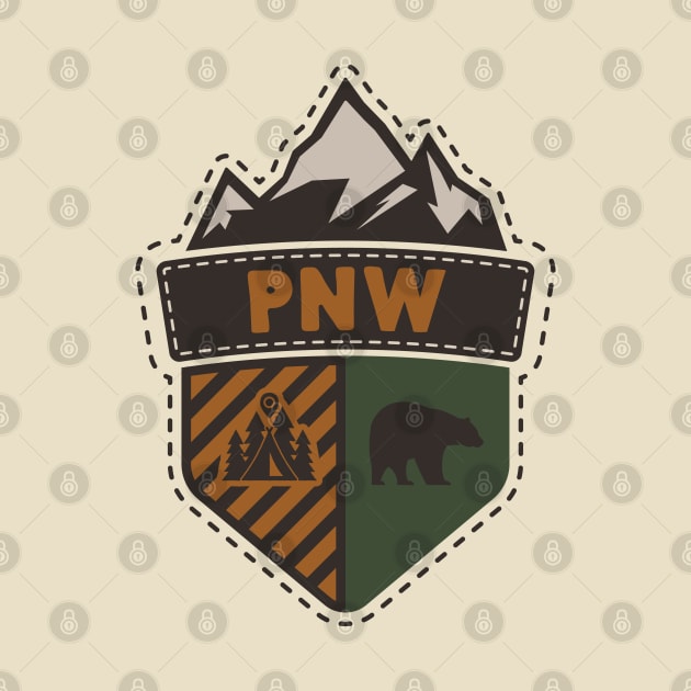 PNW Adventure Badge by happysquatch