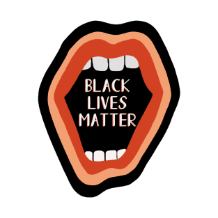 black lives matter mouth T-Shirt