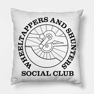 Wheeltappers and Shunters Social Club logo (black) Pillow