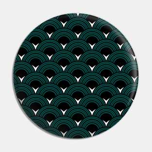 Art Deco Fan Pattern Pin