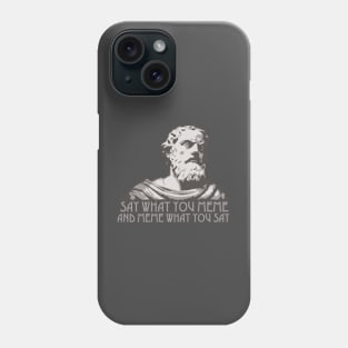 Say What You Meme and Meme What You Say Phone Case