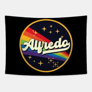 Alfredo // Rainbow In Space Vintage Style Tapestry