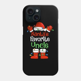 Santa's Favorite Uncle Funny Christmas Pajamas Phone Case