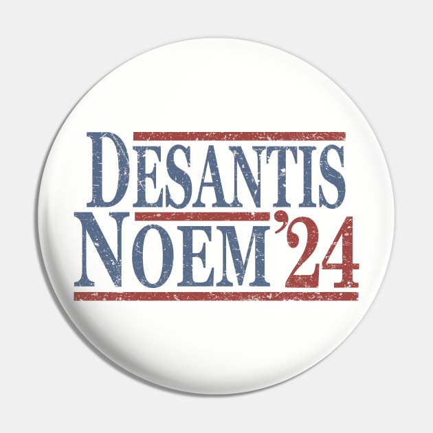 Distressed Ron DeSantis Kristi Noem 2024 Pin by Etopix