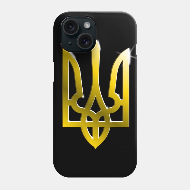 Ukraine coat of arms - gradient Phone Case by Illustratorator