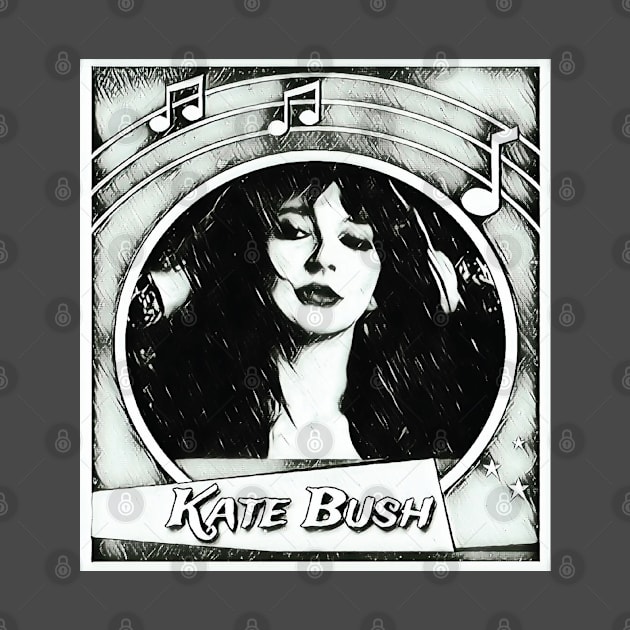 Kate Bush / Retro Aesthetic Design by Trendsdk