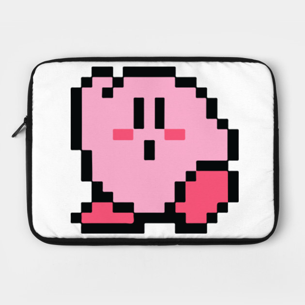 8 bit kirby 8 bit kirby laptop case teepublic