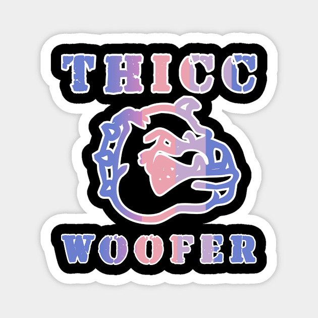 Retro Thicc Woofer Magnet by CuratedlyV